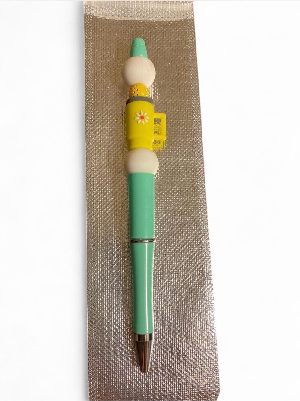 Kids Mint Green and Yellow Novelty Pen by